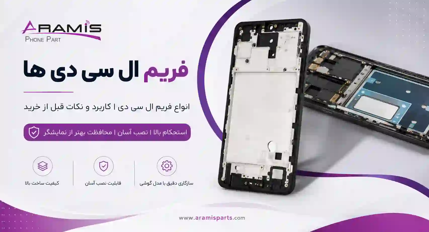 فریم ال سی دی و کفی 