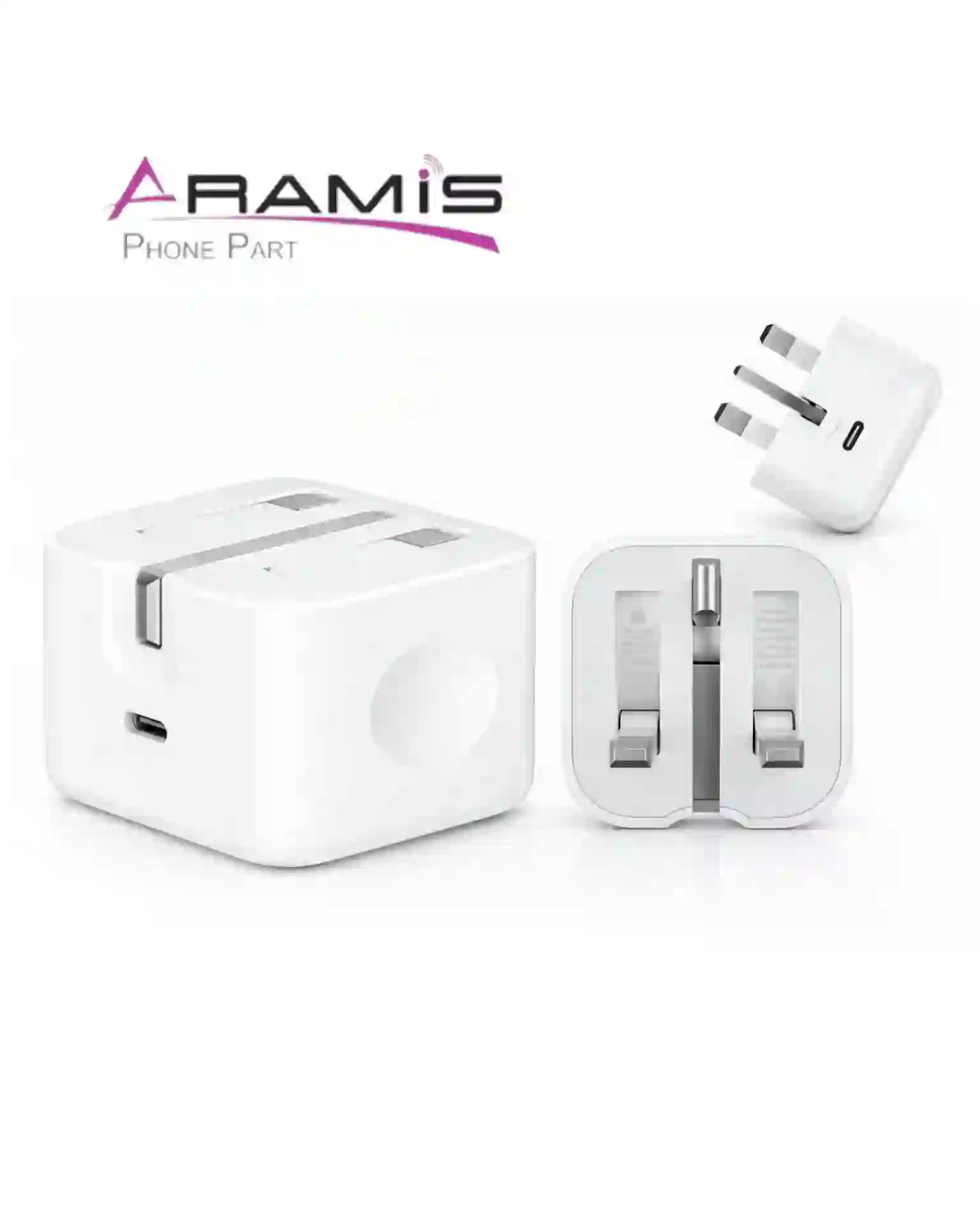 آداپتور سه پین آیفون 20 وات Apple USB-C Adapter